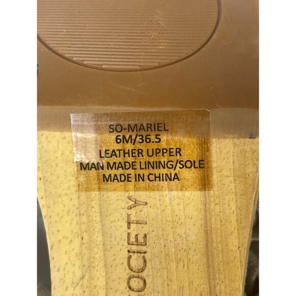 Sole Society Size 6 Mariel Studded Sandal Block Heel Mushroom Suede Wedge - Picture 11 of 12